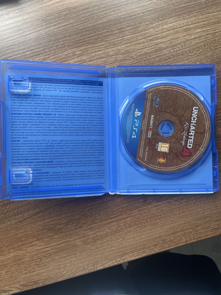 Gra uncharted 4 kres złodzieja PS4/PS5