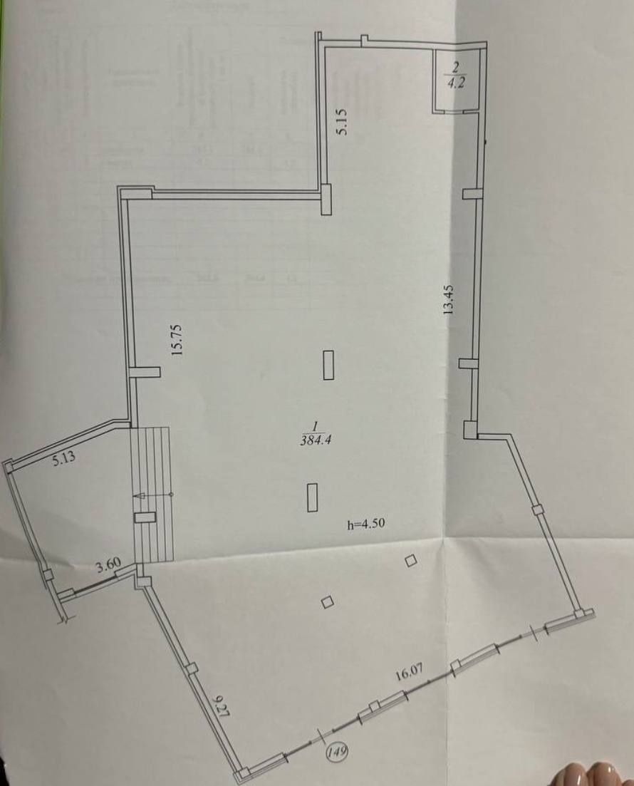 Здається велике приміщення - 388,3 м2 в ЖК Моцарт (Вул. Короленко, 2К)