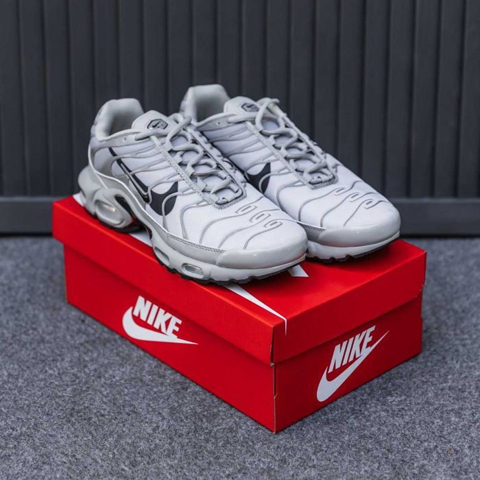 Кросівки Nike Air Max TN Plus Grey/Double Black swoosh premium