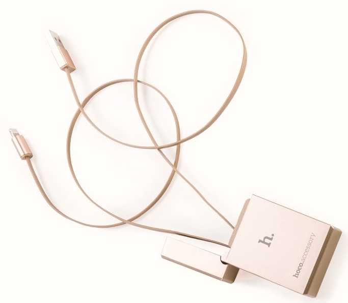 Компактный кабель HOKO для iPhone 2.4A. сворачивается на подарок