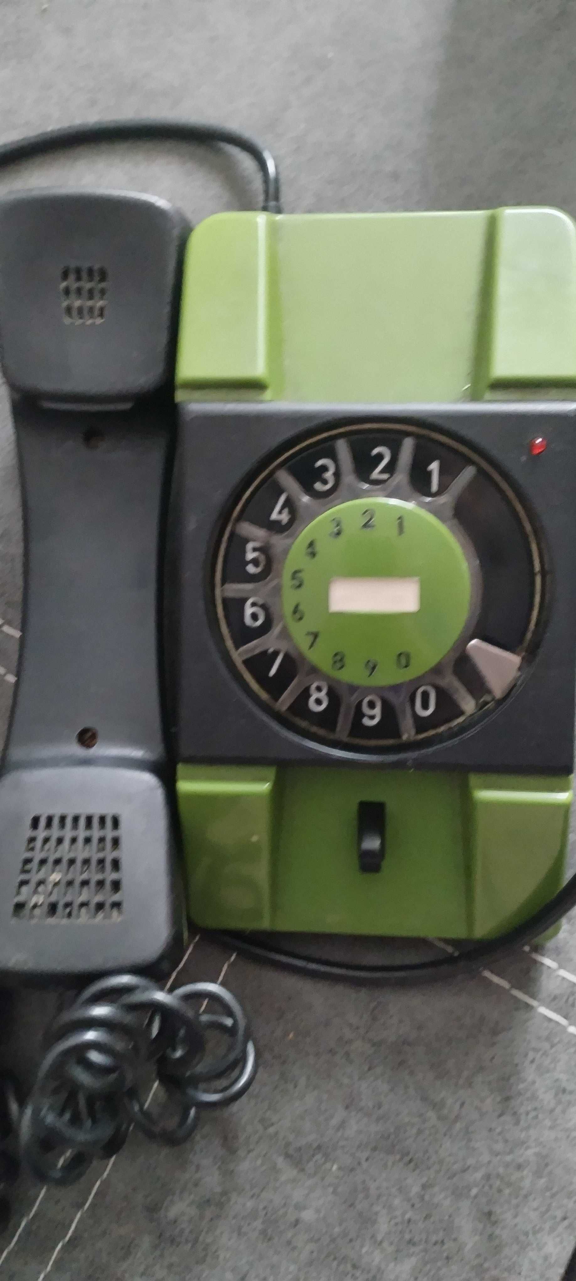 Telefon tarczowy stacjonarny Bartek vintage Zielony
