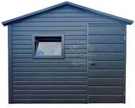 Schowek - Domek Ogrodowy 3x3m Okno PcvAntracyt Dach Dwuspadowy ID634