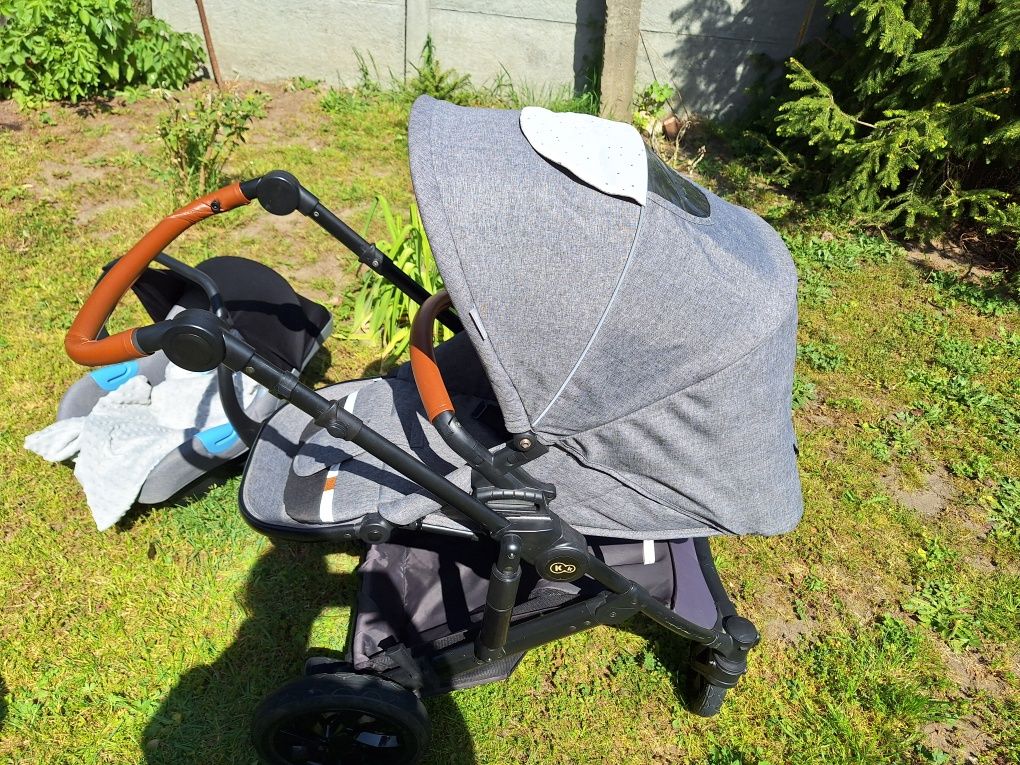 Wózek Kinderkraft Prime 3w1 Grey szary