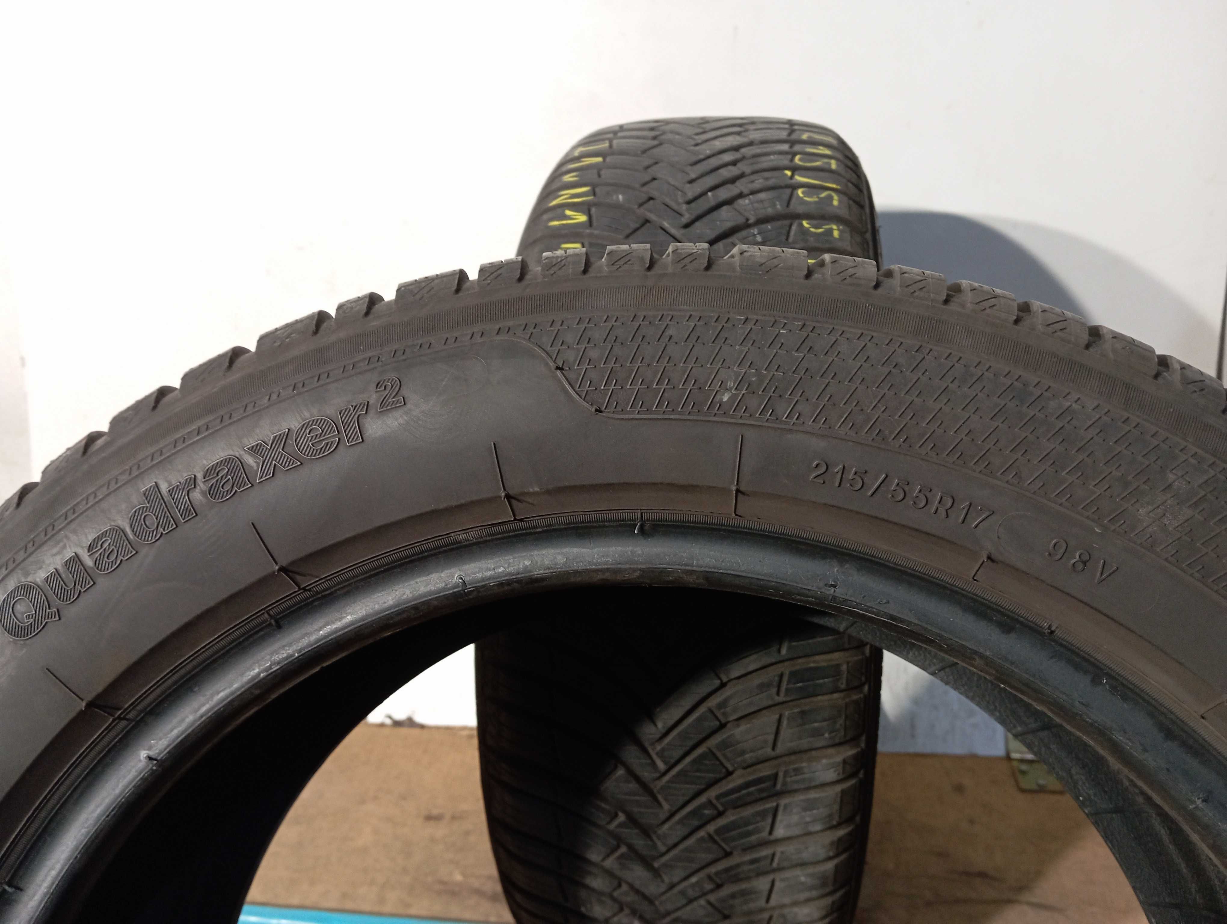 2x 215/55 R17 98V Kleber Quadraxer 2 2021r 6,2mm