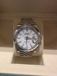 Rolex Datejust 41 Fullset Jubilee Bialy Nienoszony