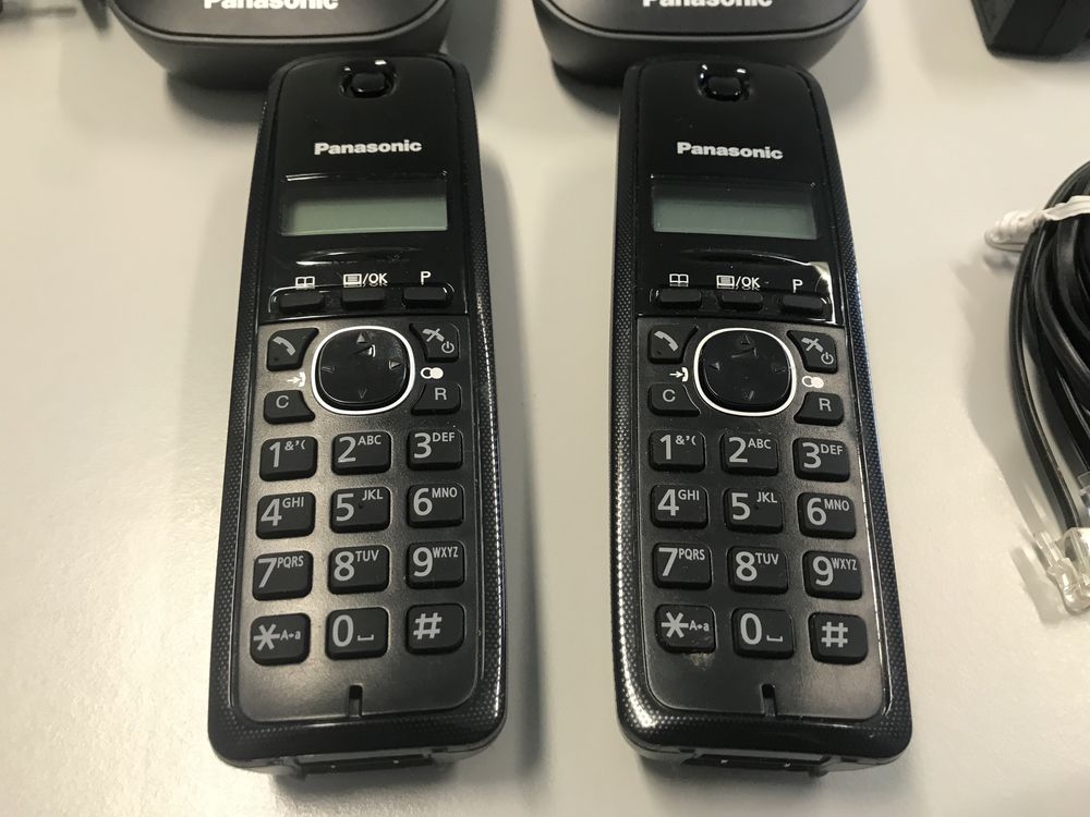 Panasonic telefone portátil dual duo MÓVEL duplo KX-TG1611SP (H)