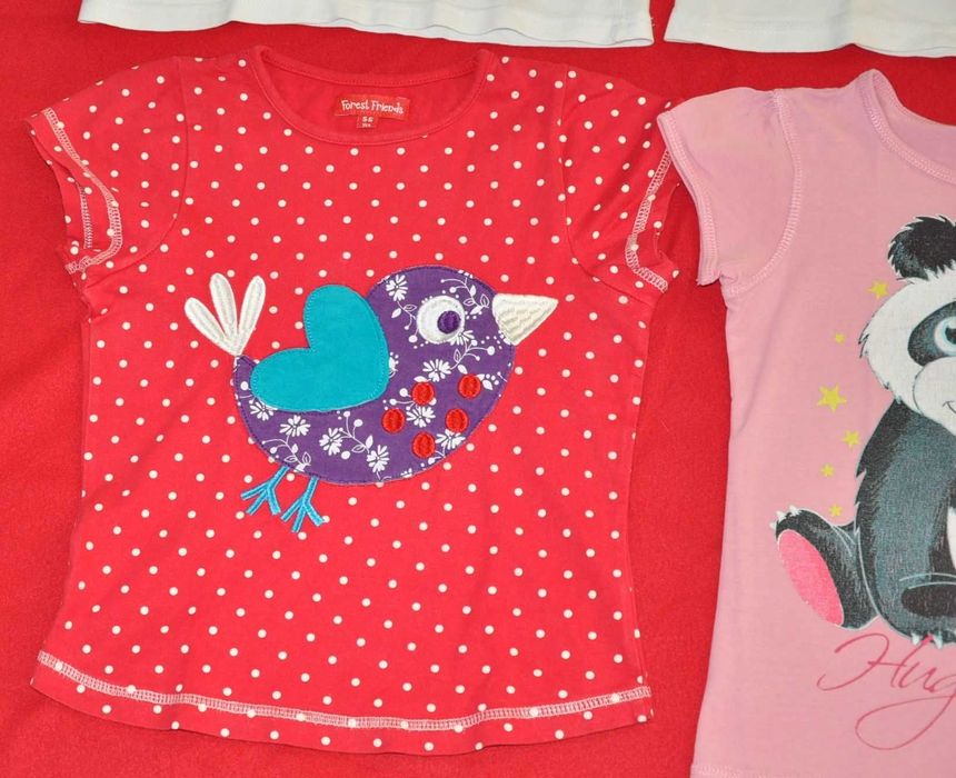 4 x koszulki 110-116 (5-6 L)-zestaw, Little Kids Jak H&M, Kiki&Koko