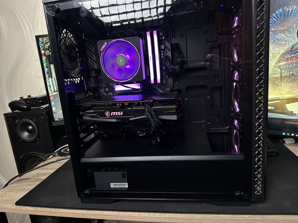 Персональний комплютер. AMD Ryzen 7 2700x. AMD 6600xt