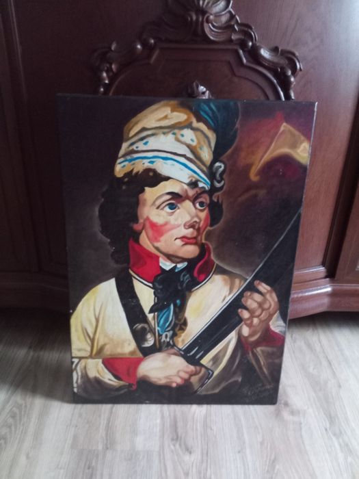 Piękny obraz T.Kosciuszko na płótnie