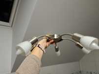 Lampa sufitowa 2 szt. niskie pomieszczenie