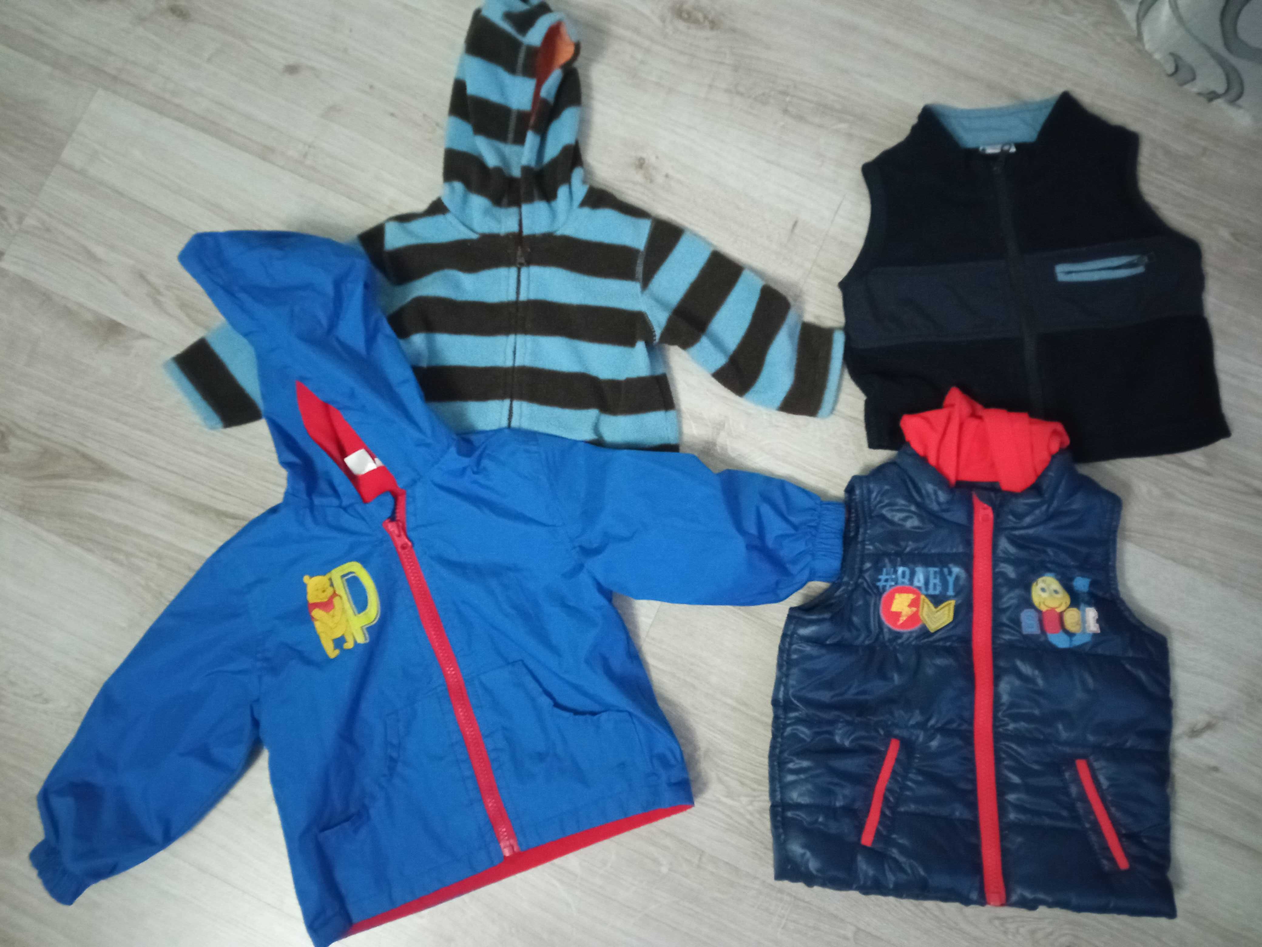 Zestaw kurtek chłopięcych 86 - 92 cm 4 sztuki (17)