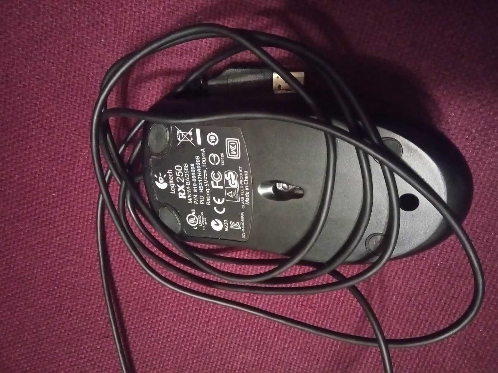 Мишка USB Logitech RX-250 M-BAD58B чорна