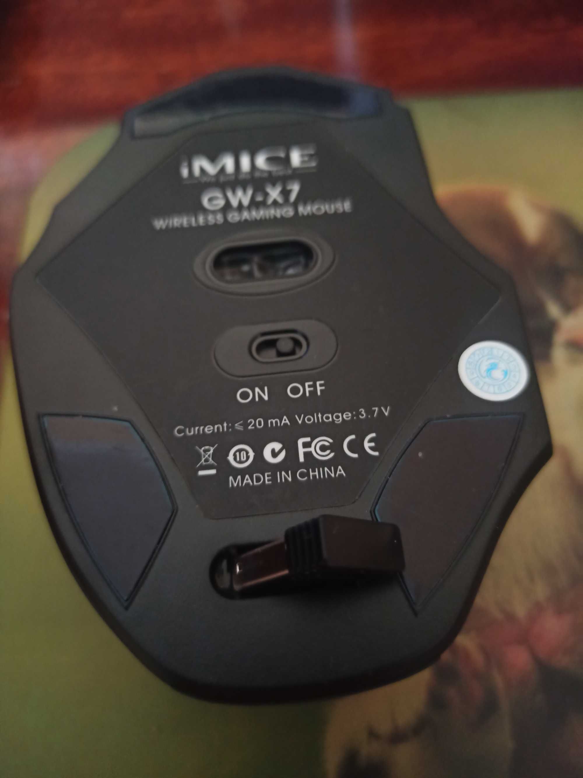 Мыша беспроводная аккумуляторная c USB зарядкой iMICE