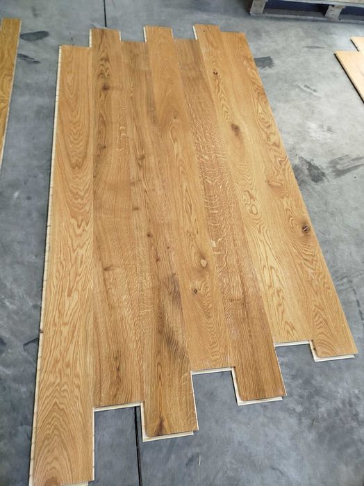 Deska PROMOCJA  DĄB 14x150x1900mm. olejowana z fazą. NATUREL warstwowa