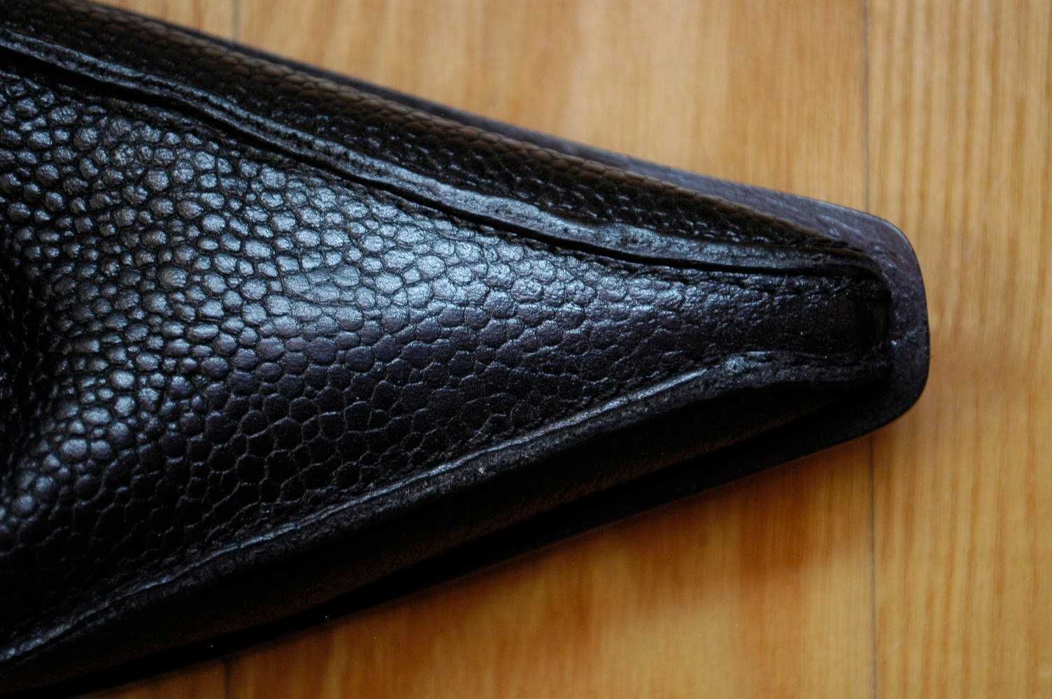Kozaki eleganckie, czarna skóra, r 36, obcas niski, zamek z tyłu Italy