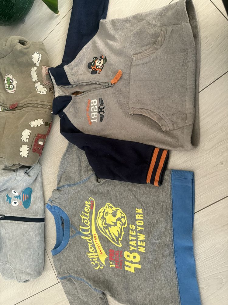 Zestaw 6, bluza r 86 wiosenna chłopięca polar