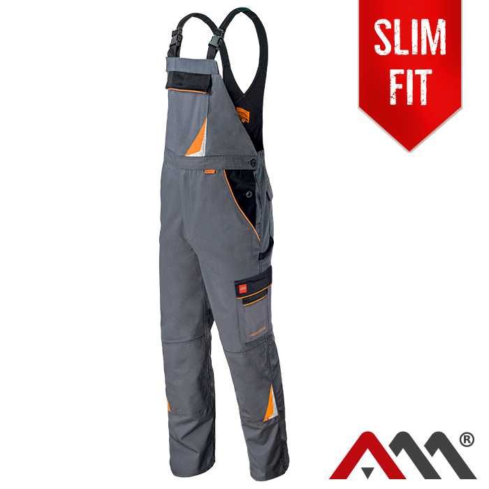 Nowe spodnie ogrodniczki Professional Grey rozm 50 177/88cm.