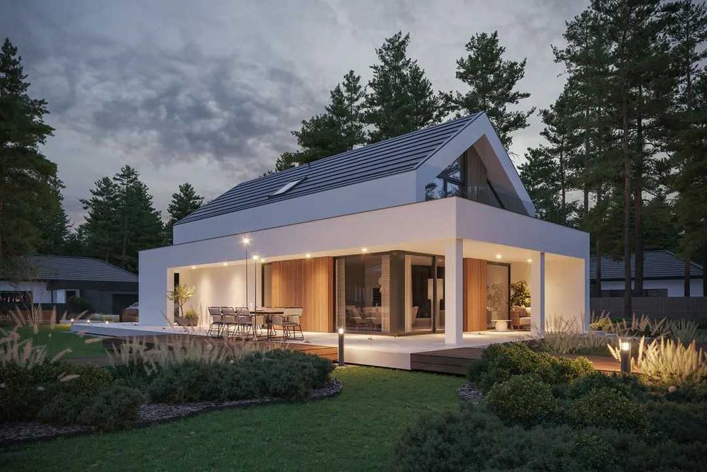 NOWOCZESNY DOM MARZEŃ New House 755 G1 (EXTRADOM) Rzezawa k. Bochni