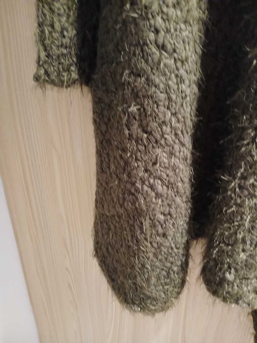 sweter długi khaki L