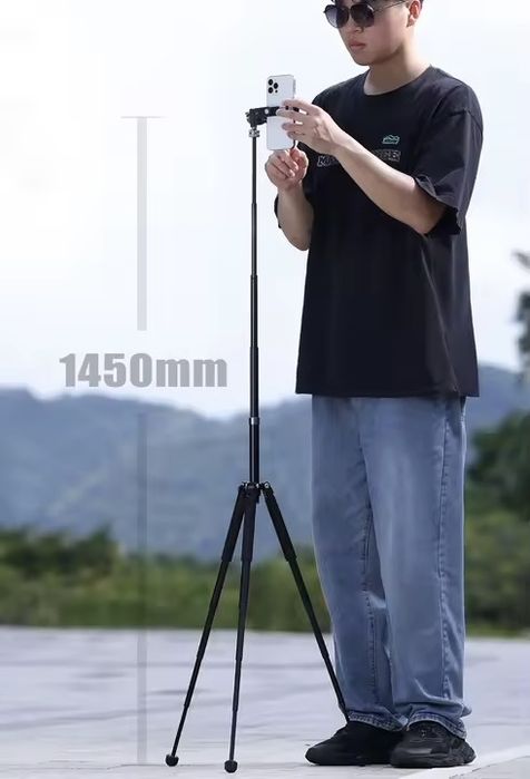 Ulanzi MT-63 штатив/монопод портативний для телефону, камери 26-145см