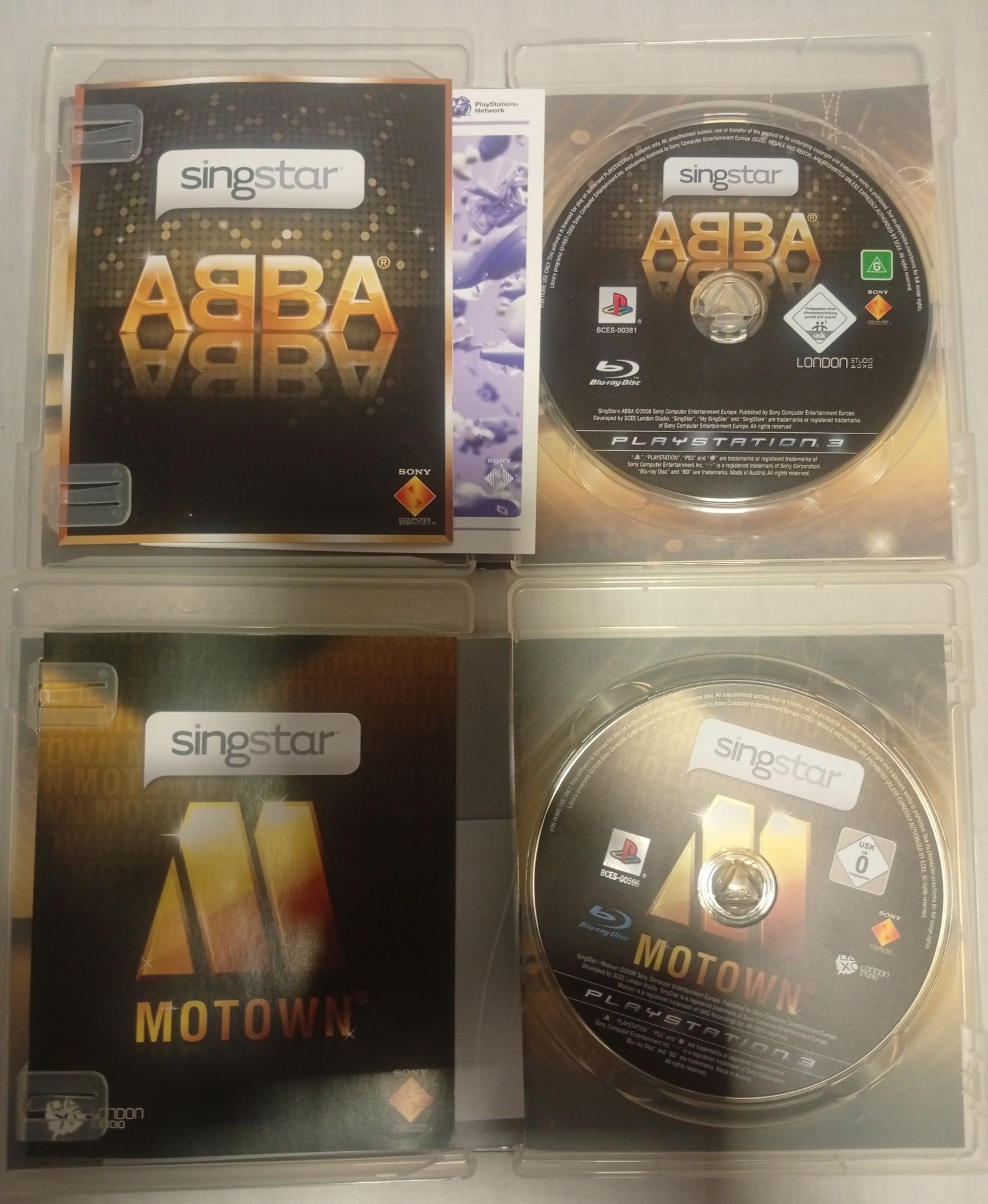 Mikrofony Singstar PS2 PS3 PS4 + Singstar ABBA PS3 Singstar MOTOWN PS3