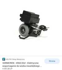 Elektryczne wspomaganie do wózka inwalidzkiego V-DRIVE - HD VERMEIREN