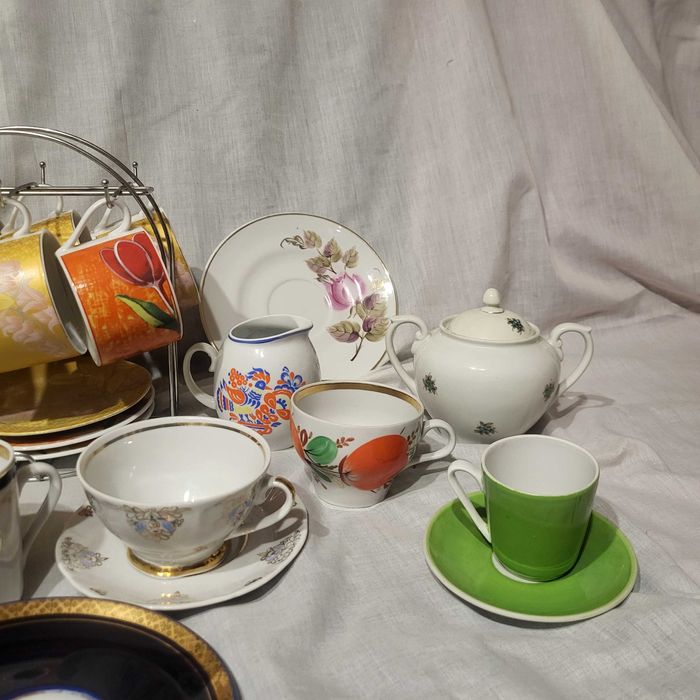 Посуд чашки блюдця фарфор ссср