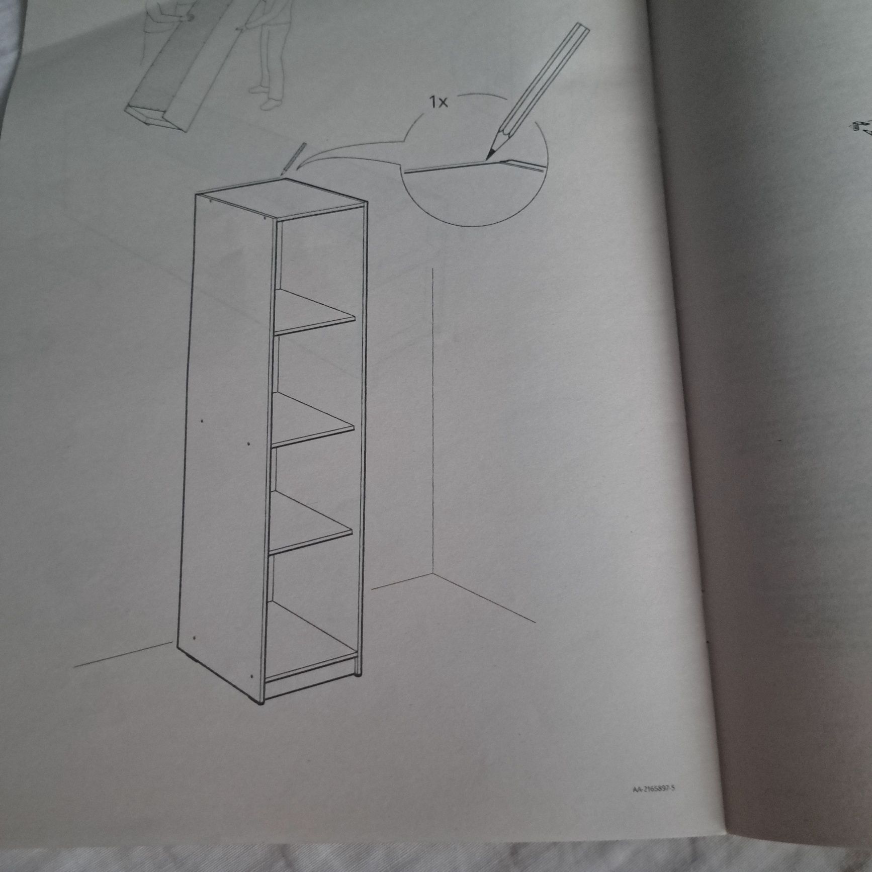 Regał ścienny biały Kleppstad 176/39/55 Ikea