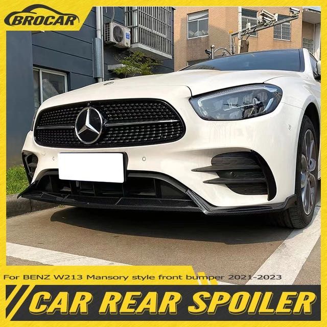 Передняя губа сплитер Mercedes W213  накладка на передний бампер обвес