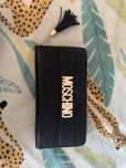Czarny portfel Moschino