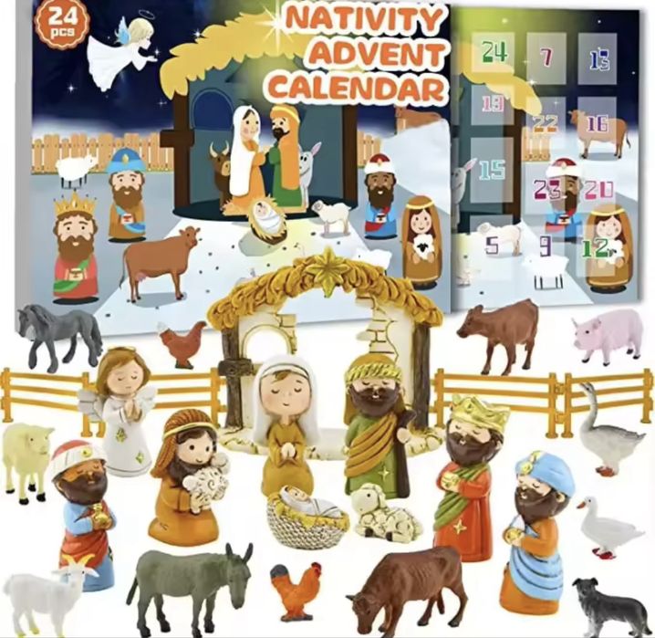 Дитячий адвент календар різдвяний Різдво, Шопка, Народження Христа