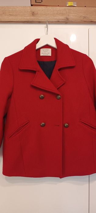 Płaszczyk Zara 152 cm z wełną