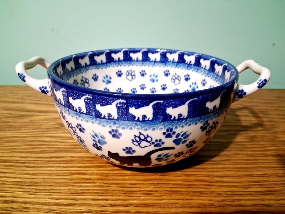 Miska z uchwytami 950ml GAT1 Ceramika Artystyczna Boleslawiec