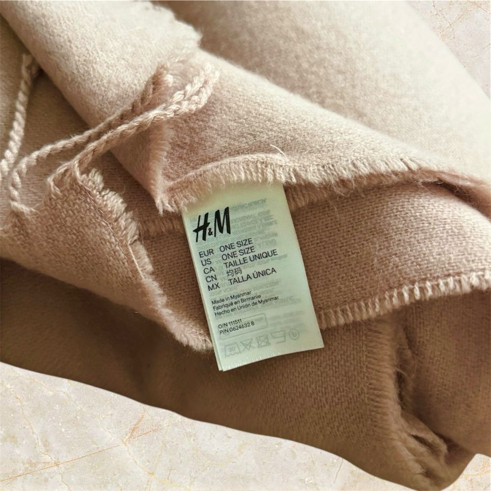 Szalik miękki z frędzlami, H&M, U