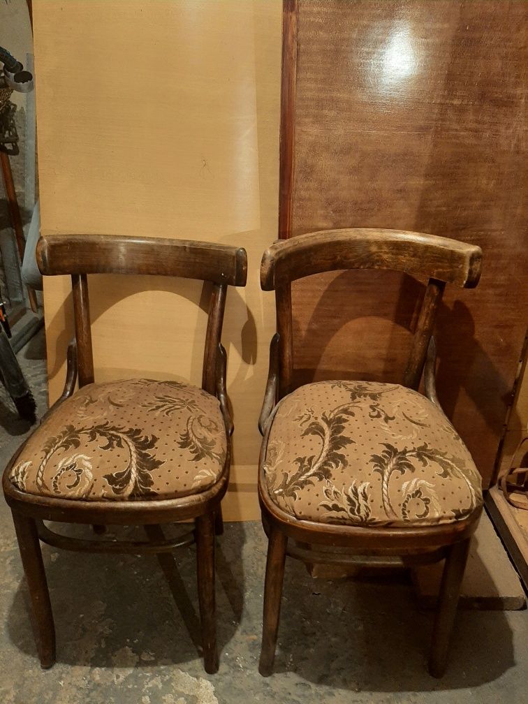 2 krzesła vintage, lata 70-te(2 krzesła 100zl)