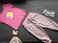 Zestaw Lupilu spodnie dresowe gruszki t-shirt owoce r. 86-92 cm 12-24m