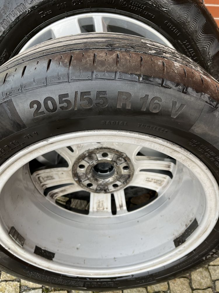 5x112 orginalne koła VW TOURAN  Continental  205/55 R 16 V