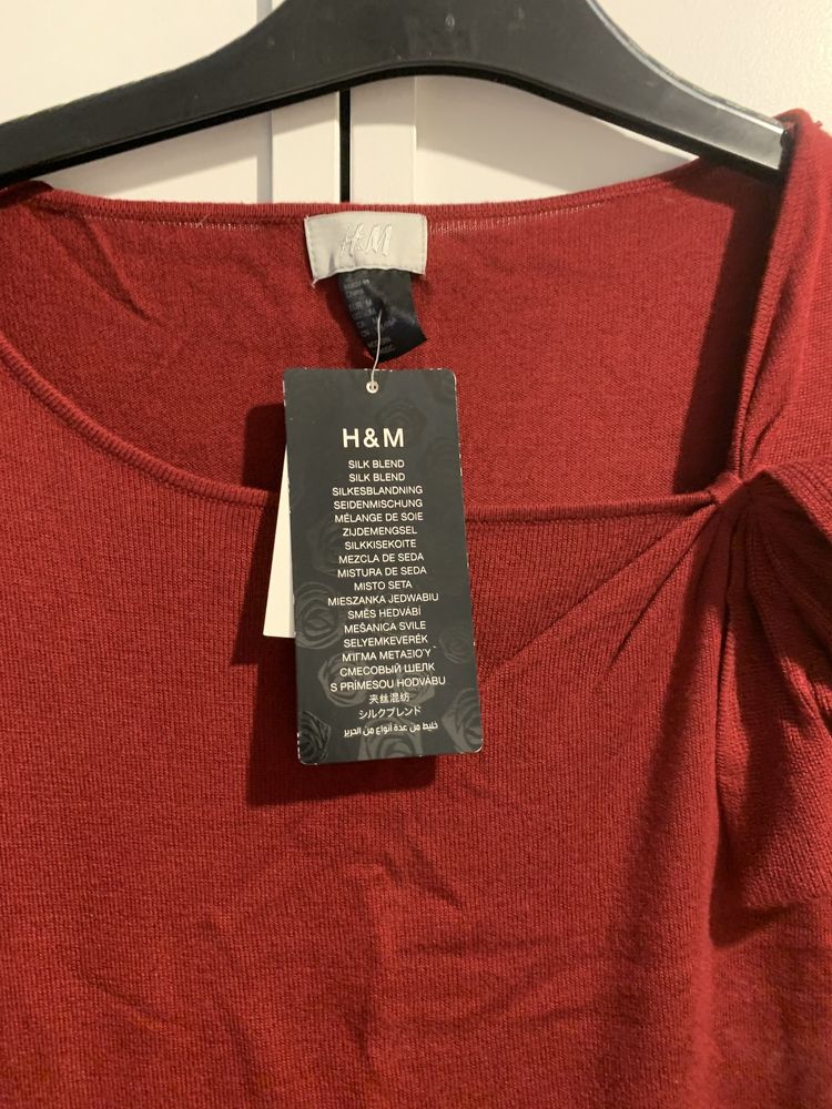 Borodowa tunika sukienka H&M rozm M NOWA