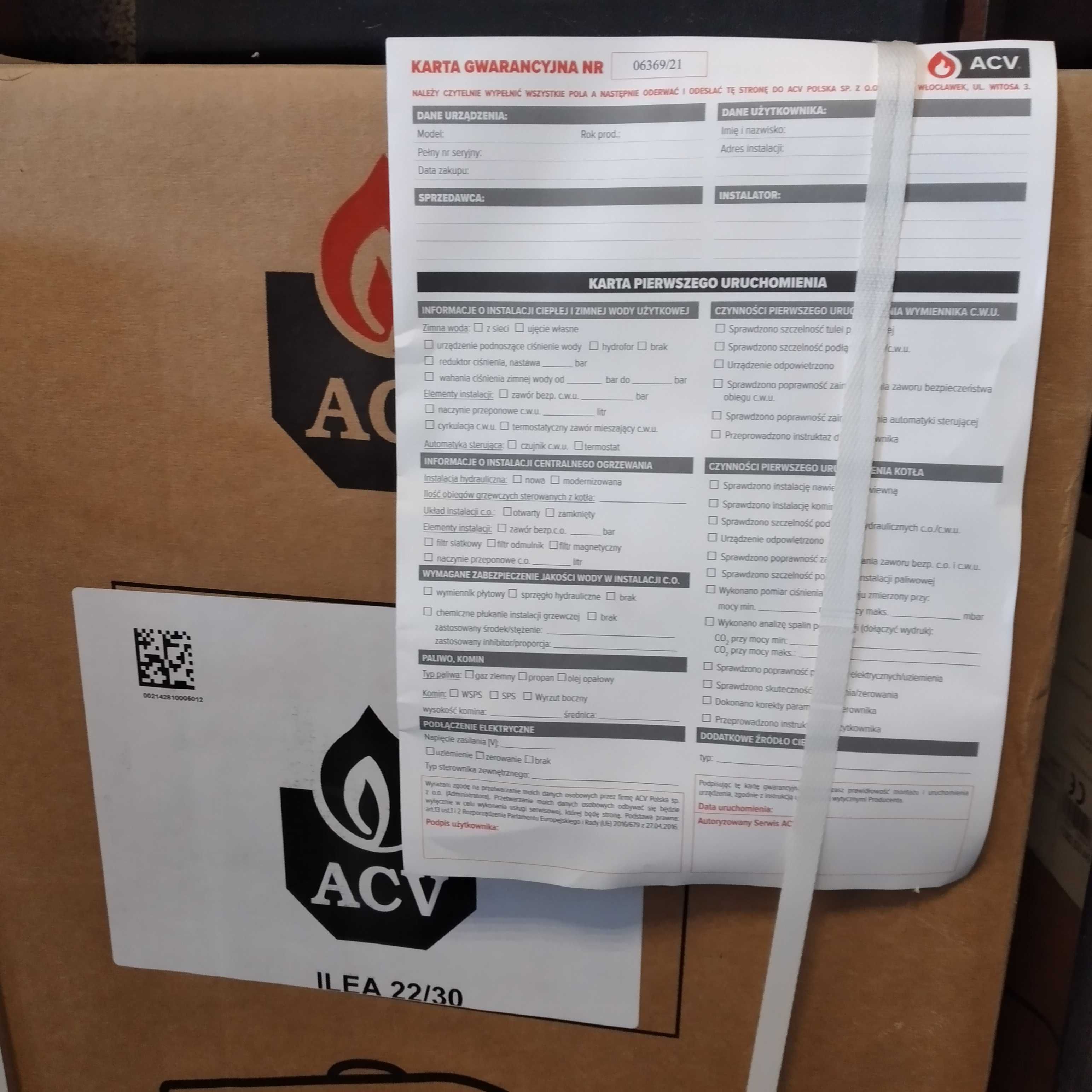 Piec kocioł gazowy ACV ILEA 18/25 Atlantic