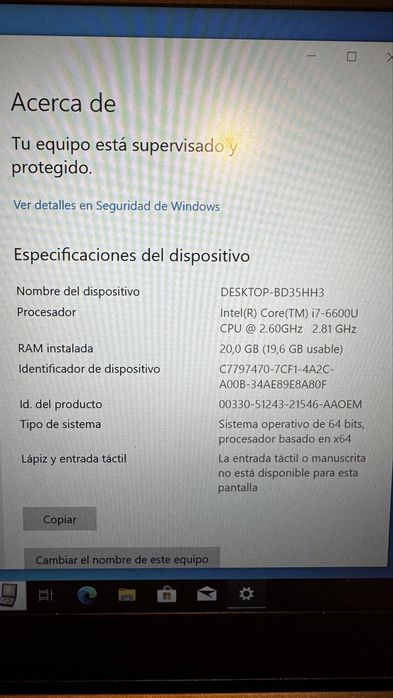 Portátil Lenovo T470S - 20gb RAM + 512gb SSD