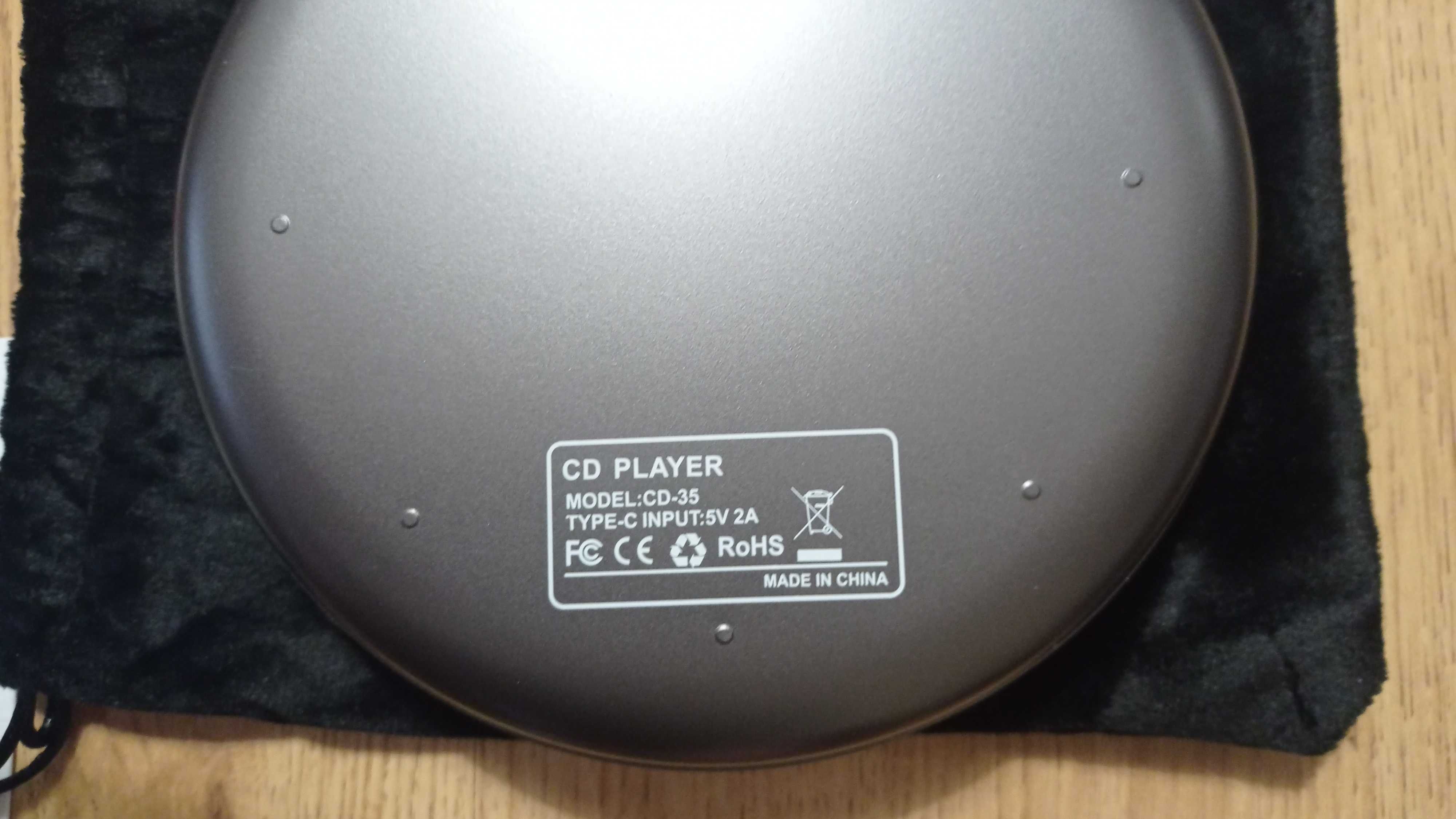 CD-програвач з Bluetooth, акумуляторною батареєю, FM/USB/AUX