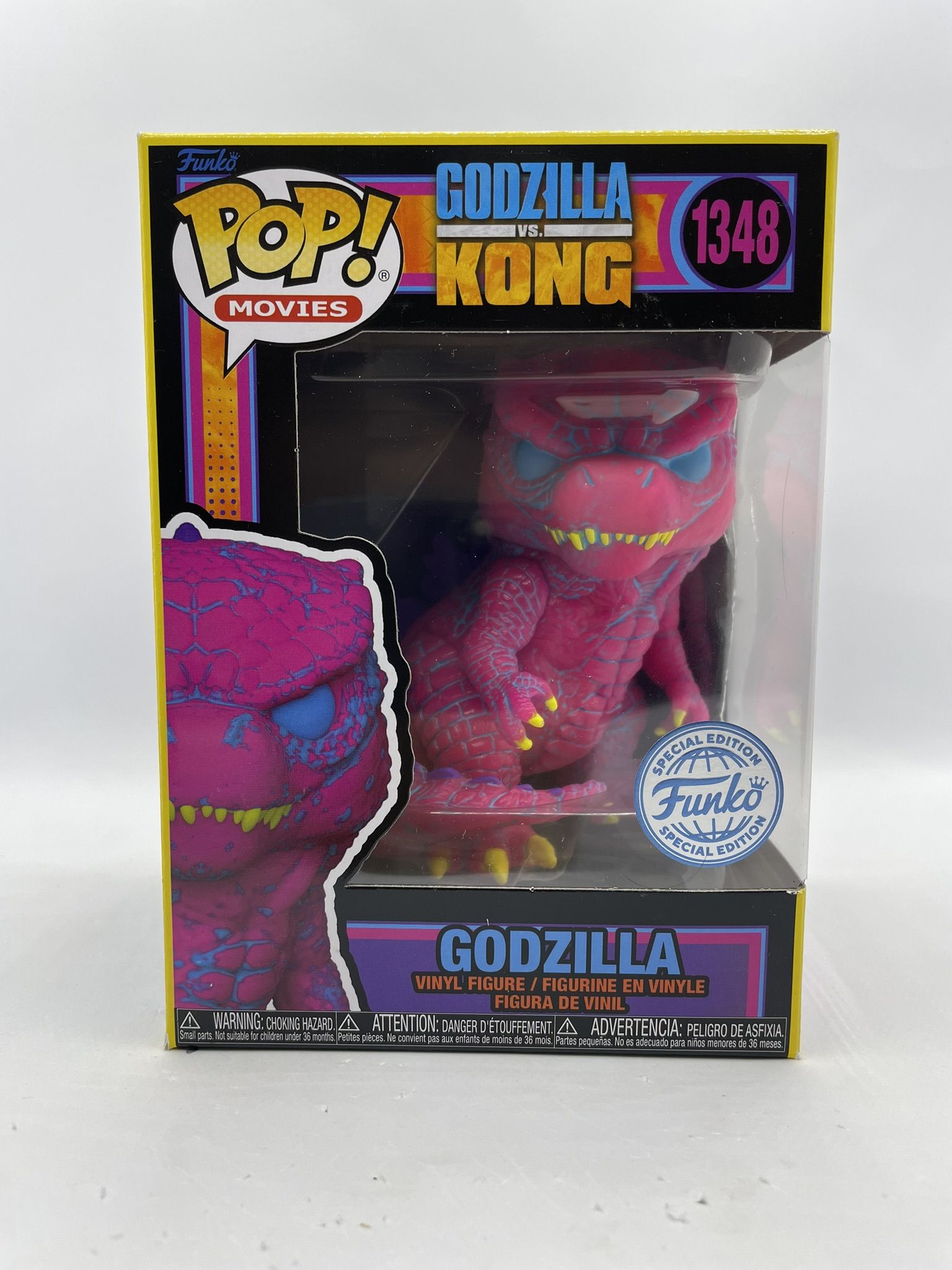 Funko Pop Godzilla vs Kong 1348 Godzilla blacklight #1