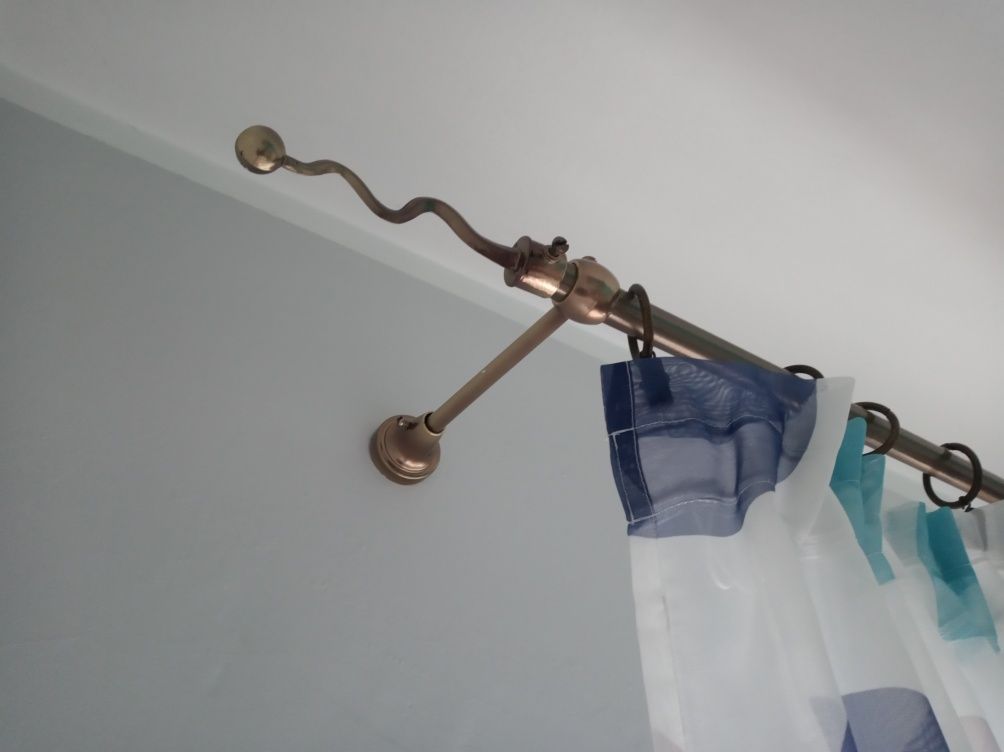 Karnisz 160 cm ciemne złoto