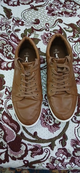 Стильні чоловічі кеди Next, Коричневі (Розмір 44)