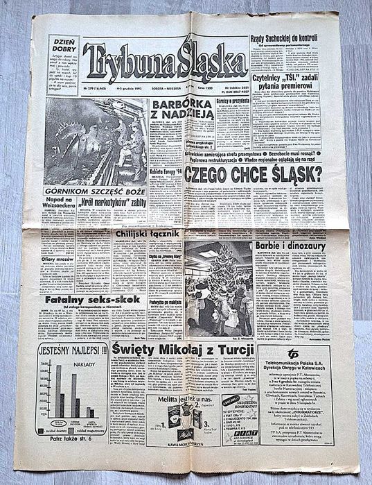 Trybuna Śląska, z dn. 04.12.1993r.
