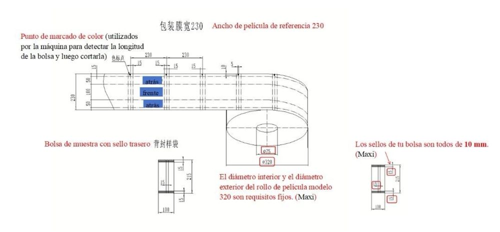 Máquina de Embalagem Vertical Automática Nova
