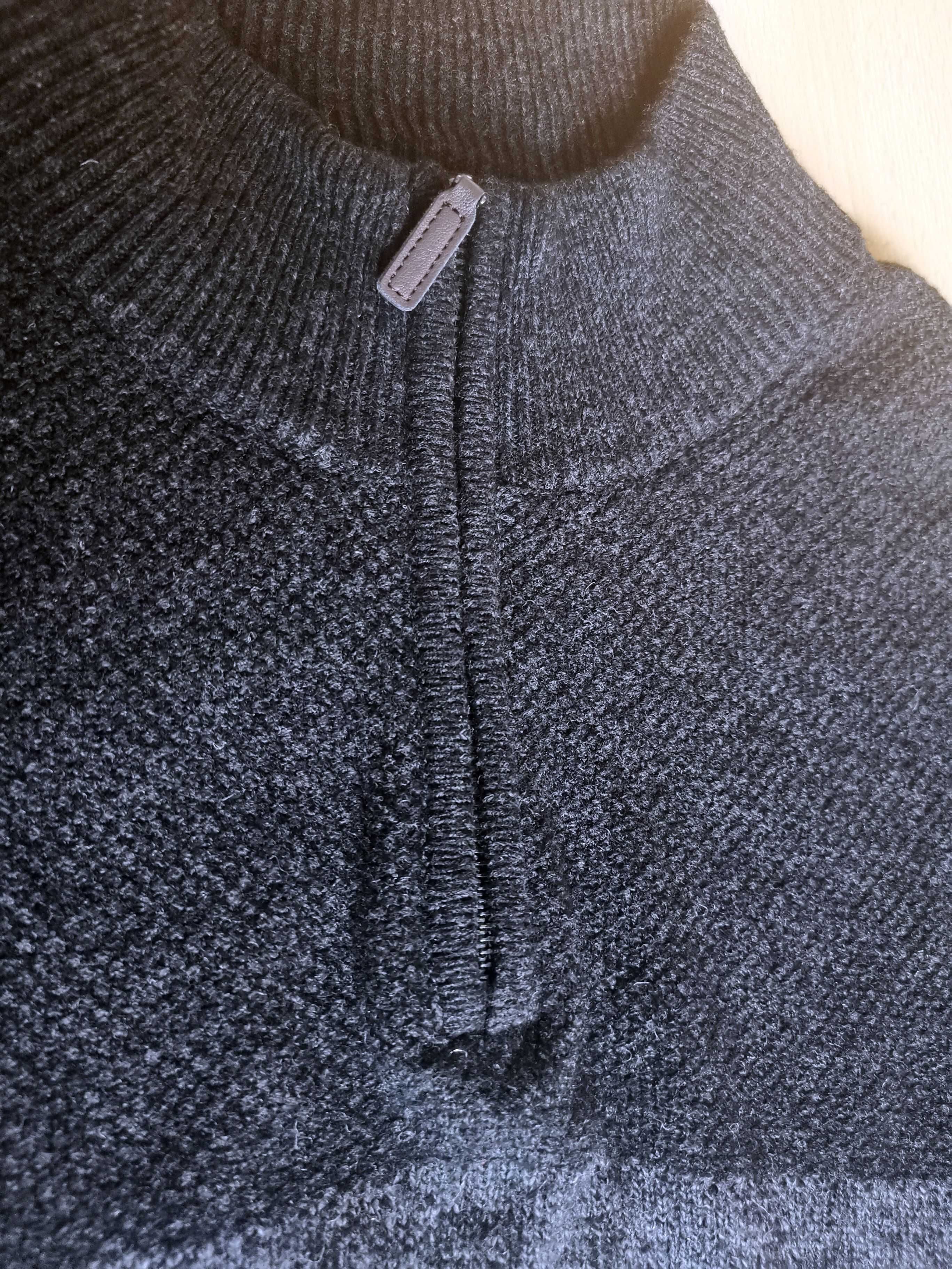 sweter wełniany Pure wool 100% Lamb wełna woolmark XXL