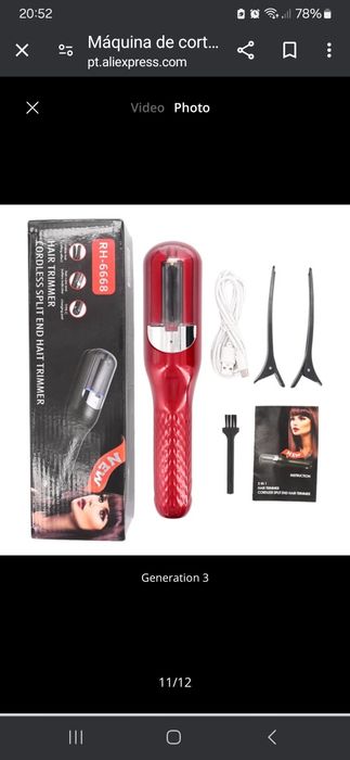 Máquina aparador de pontas