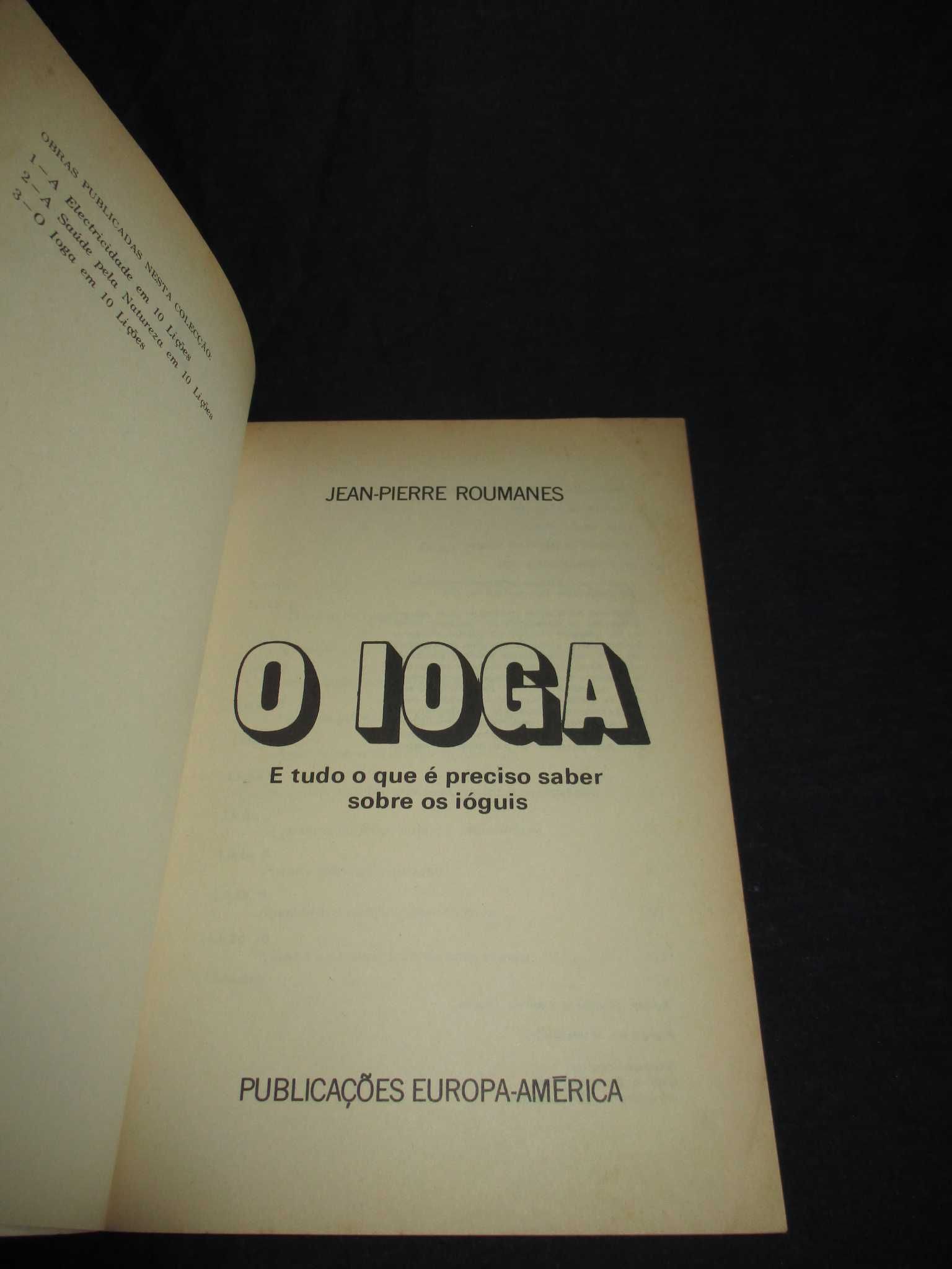 Livro O Ioga em 10 lições Jean-Pierre Roumanes