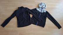 Bluzy polarowe rozpinane 4F damskie 2szt S/M